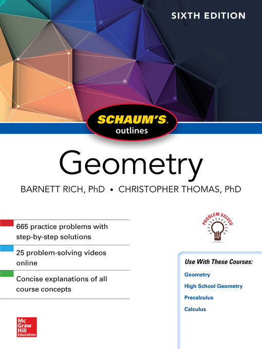 Imagen de portada para Schaum's Outline of Geometry
